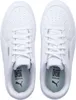 A top-down view of a pair of white Puma Caven 2.0 Jr. sneakers. Produktbild-Vorschau
