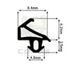 Okenní těsnění Gumové těsnění Těsnicí profil WS020 EPDM 5m Náhled obrázku produktu 4