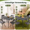 COSTWAY Klapptisch 86x86cm, Campingtisch klappbar, Produktbild-Vorschau 8