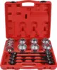 A red plastic case containing a set of silver metal tools, likely for automotive repair. Náhled obrázku produktu