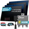 SUNNIVA® 2000W Balkonkraftwerk BIFAZIAL FULLBLACK komplett Produktbild-Vorschau 1