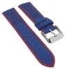 Festina → Uhrenarmband 18mm Leder blau / rot → F20458 Produktbild-Vorschau 1