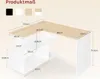 WOLTU Schreibtisch Eckschreibtisch Arbeitstisch PC Laptop Produktbild-Vorschau 3