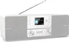 A white TechniSat DIGITRADIO 371 CD BT DAB+/UKW Radio Kompaktanlage mit Bluetooth is shown against a white background. Voir les images du produit