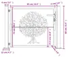 vidaXL Gartentor Anthrazit 100x75 cm Stahl Baum-Design Produktbild-Vorschau 8