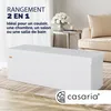 CASARIA® Lavica s úložným priestorom Skladacia biela Náhľad obrázku produktu 8