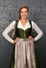 Traditionelles Dirndl Adele Grün Größe 42 Rocklänge 66cm Produktbild-Vorschau 7