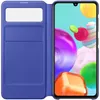 A purple flip case for a smartphone is shown open, revealing the smartphone screen. Náhled obrázku produktu