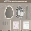 S'AFIELINA 85×50 cm Specchio asimmetrico LED - Specchio da Anteprima dell’immagine prodotto 8