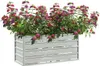 vidaXL Garten-Hochbeet 100x40x45 cm Verzinkter Stahl Silber Produktbild-Vorschau 2