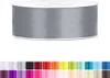 Satinband 25mm Grau - 25 Meter Rolle Geschenk- & Produktbild-Vorschau 1