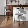 HOMCOM Barhocker 2er Set Barstuhl, Tresenhocker mit Produktbild-Vorschau 2