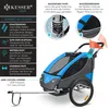 KESSER® Kinderanhänger Fahrradanhänger 360° Drehbar mit Produktbild-Vorschau 3