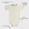 Baby Body aus 100% Baumwolle mit Druckknopf kurzarm gerippt Produktbild-Vorschau 2