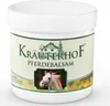 A white jar of Kräuterhof Pferdebalsam with a label showing a house and a horse. Náhľad obrázku produktu