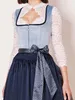Dirndl Dena 60cm Länge blau 44 Produktbild-Vorschau 3