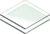 Two square glass plates stacked on top of each other, viewed from a slight angle. Anteprima dell’immagine prodotto
