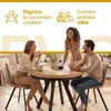 Mesa Comedor Extensible, Tablero Laminado de 36 mm Redonda Vista previa de la imagen del producto 2