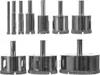 A set of diamond hole saws arranged in two rows on a white background. Anteprima dell’immagine prodotto