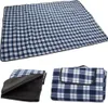 Verk 14192_NP Pikniková deka 150 x 200 cm károvaná modrá Náhled obrázku produktu 3