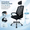 Bürostuhl KRIS, ergonomischer Drehstuhl, Mesh-Rückenlehne, Produktbild-Vorschau 2