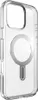 A clear phone case with a MagSafe ring on a white background. Produktbild-Vorschau