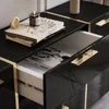 Kommode mit Schubladen ONYX Schwarz   auf goldenen Beinen Produktbild-Vorschau 5