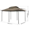 Mondeer Pavillon de jardin 3x4m Premium Pavillon à cadre Voir les images du produit 9