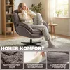 HOMCOM Ohrensessel Drehbarer Loungesessel mit Samtoptik, Produktbild-Vorschau 5