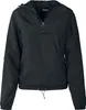 A black windbreaker jacket is shown against a white background. Produktbild-Vorschau
