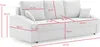 Couch mit schlaffunktion Schlafcouch mit Bettkasten DORMA Produktbild-Vorschau 7