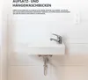 VILSTEIN Hänge- oder Aufsatz Waschbecken Gäste WC | kleines Produktbild-Vorschau 3