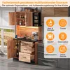 Küchenhochschrank 105x40x180 cm mit LED & Steckdose – Produktbild-Vorschau 8