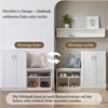 MinteLiv Schuhschrank L-Form Weiß mit Sitzbank und 9 Produktbild-Vorschau 3