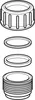 Geberit PE-aansluitstuk, compleet, diameter 50 mm, Productafbeelding-voorbeeld 2
