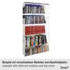 STACK Modulares CD-Regal aus Acrylglas, stapelbar, weiße Produktbild-Vorschau 4