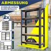 MASKO® Set da 2 scaffali da magazzino, scaffale per carichi Anteprima dell’immagine prodotto 7