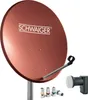 Satellitenanlage Set Ziegelrot Stahl 55 cm Produktbild-Vorschau 1