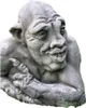 Goblin Kopf Links aus Steinguss perfekt für den Garten die Produktbild-Vorschau 1