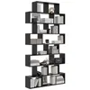 Schwarzes Bücherregal – Modernes Regal im eleganten Design Produktbild-Vorschau 1