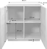 sweeek - Anrichte Holzlook 2 Türen 80 cm - Nussbaumfarben Produktbild-Vorschau 7