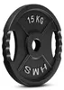 Disco Olimpionico Nero 15 Kg Hms Tod15 Anteprima dell’immagine prodotto 2