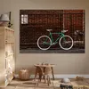 MuchoWow® Poster Grünes Fahrrad vor dem Tor 180x120 cm - Produktbild-Vorschau 6