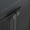 vidaXL Gartenschrank Schwarz 65x45x88 cm PP Rattan-Optik Produktbild-Vorschau 6
