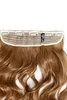 WIG ME UP Haarteil Extension breit 5 Clips wellig dunkles Produktbild-Vorschau 3