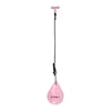 A pink punching ball with a black cord attached to a pink mounting device. Podgląd zdjęcia produktu