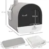 PawHut Katzentoilette Katzenklo mit Haube und Deckel Produktbild-Vorschau 3