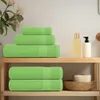 vidaXL Saunatücher FROGN 2 Stk. Apfelgrün 80x200 cm 360 Produktbild-Vorschau 2