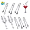 6 Stück Edelstahl Zuckerzange und 2 Stücke Eisschaufel Set, Produktbild-Vorschau 1