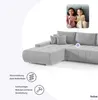 FEDVE Ecksofa Eckcouch DHAKA L Form Sofa mit Schlaffunktion Produktbild-Vorschau 6